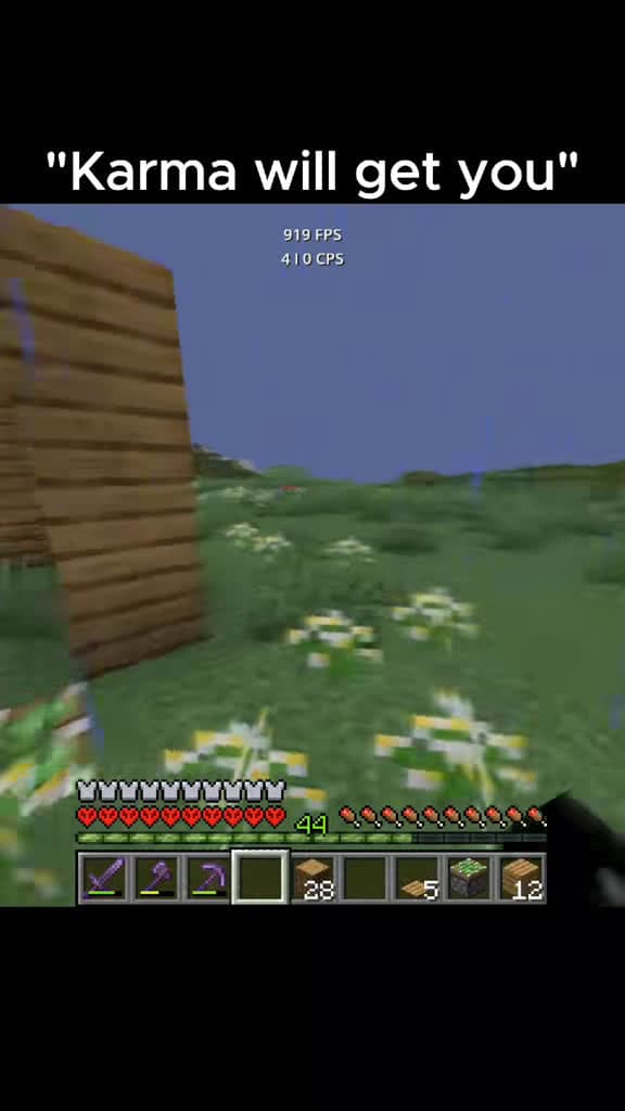 cover for When karma hits in Minecraft! 😂 #karma #minecraft #memes #gaming