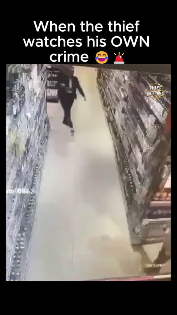 cover for Thief caught red-handed watching his own crime! 😂🚨 #CaughtInTheAct #ThiefFails #InstantJustice