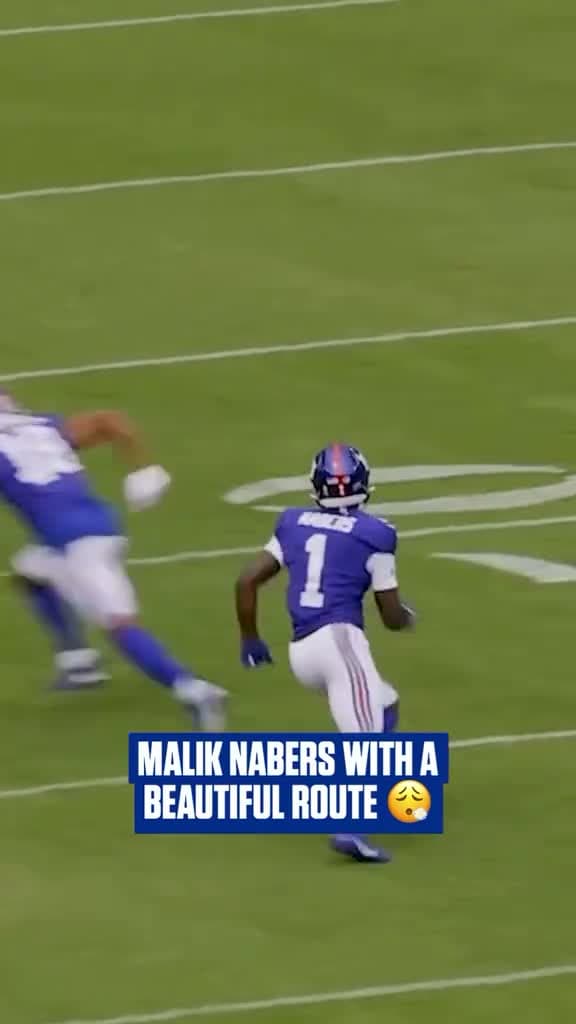 cover for Malik Nabers nails an insane route! 😮‍💨 #highlights #newyorkgiants #football