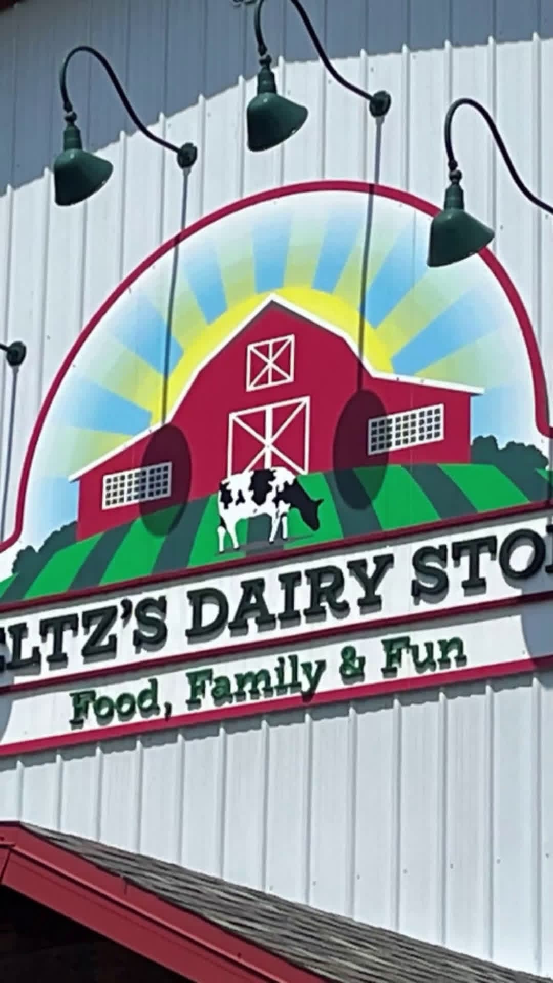 cover for Check out Feltz's Dairy Store's 2025 corn maze design