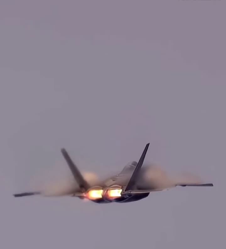 cover for Watch this F-22 Raptor as it rapidly climbs, creating a stunning cloud from the low pressure around it! 🔥✨ #F22Raptor #Aviation #JetPhysics #EpicFlight