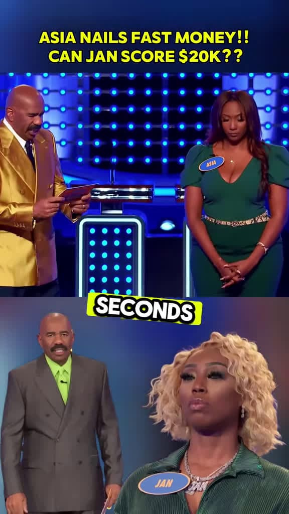 cover for Can Asia Nail Fast Money and Win $20K? 🎉 #SteveHarvey #FamilyFeud #Entertainment
