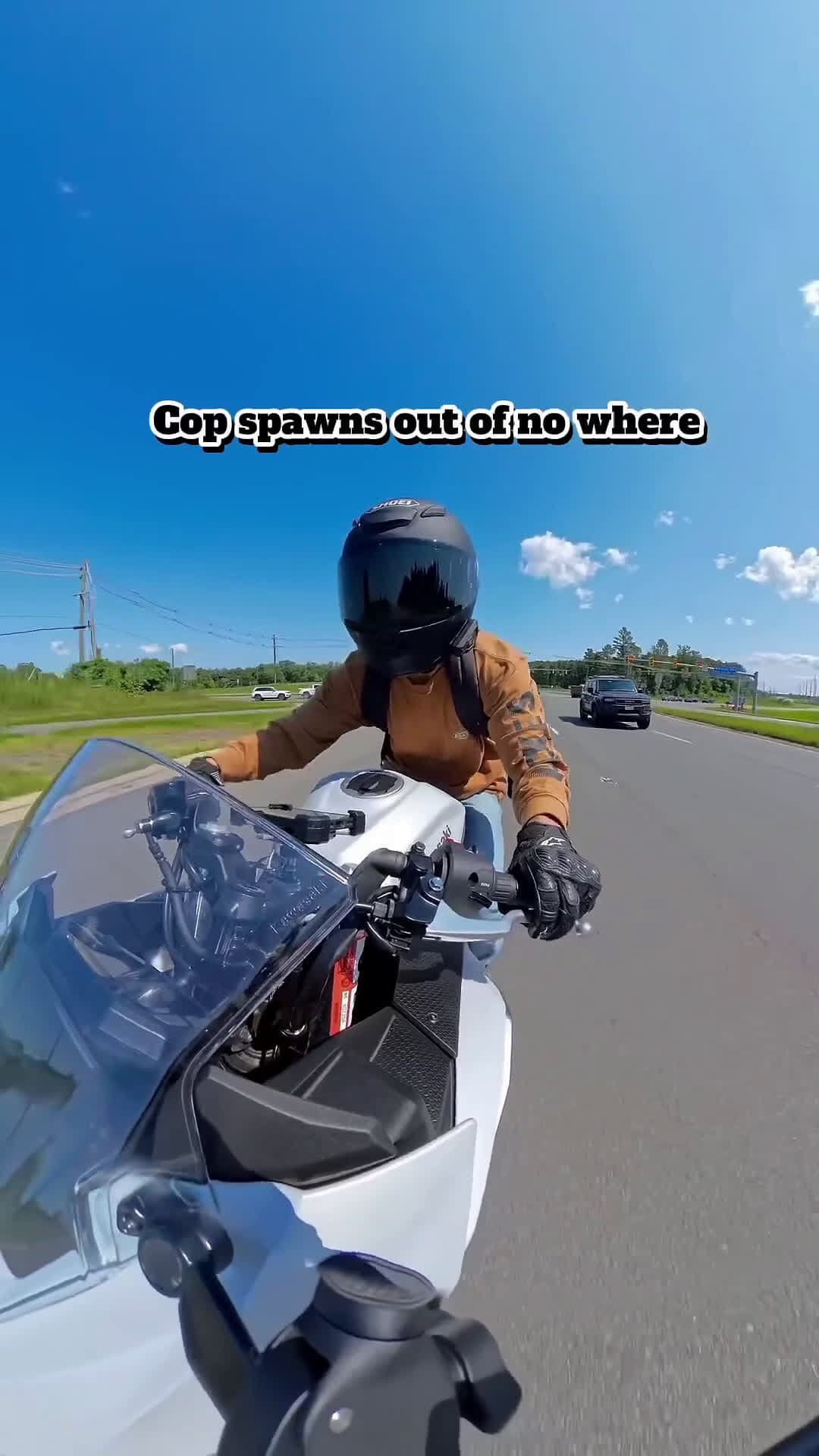 cover for Chill cop #cops #police #ninja500 #motorcycle #shorts #kawasaki #bodycam 