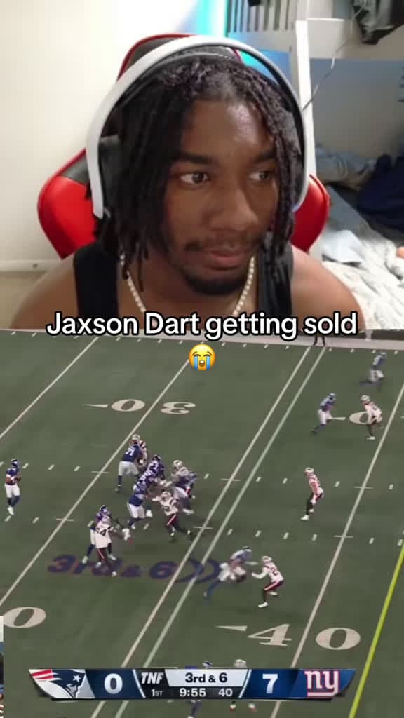 cover for Jaxson Dart dropping dimes against the Patriots! 🔥 #NFL #Football #Sports