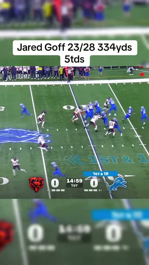 cover for Jared Goff at his absolute best 🔥 #Lions #NFL #Quarterback