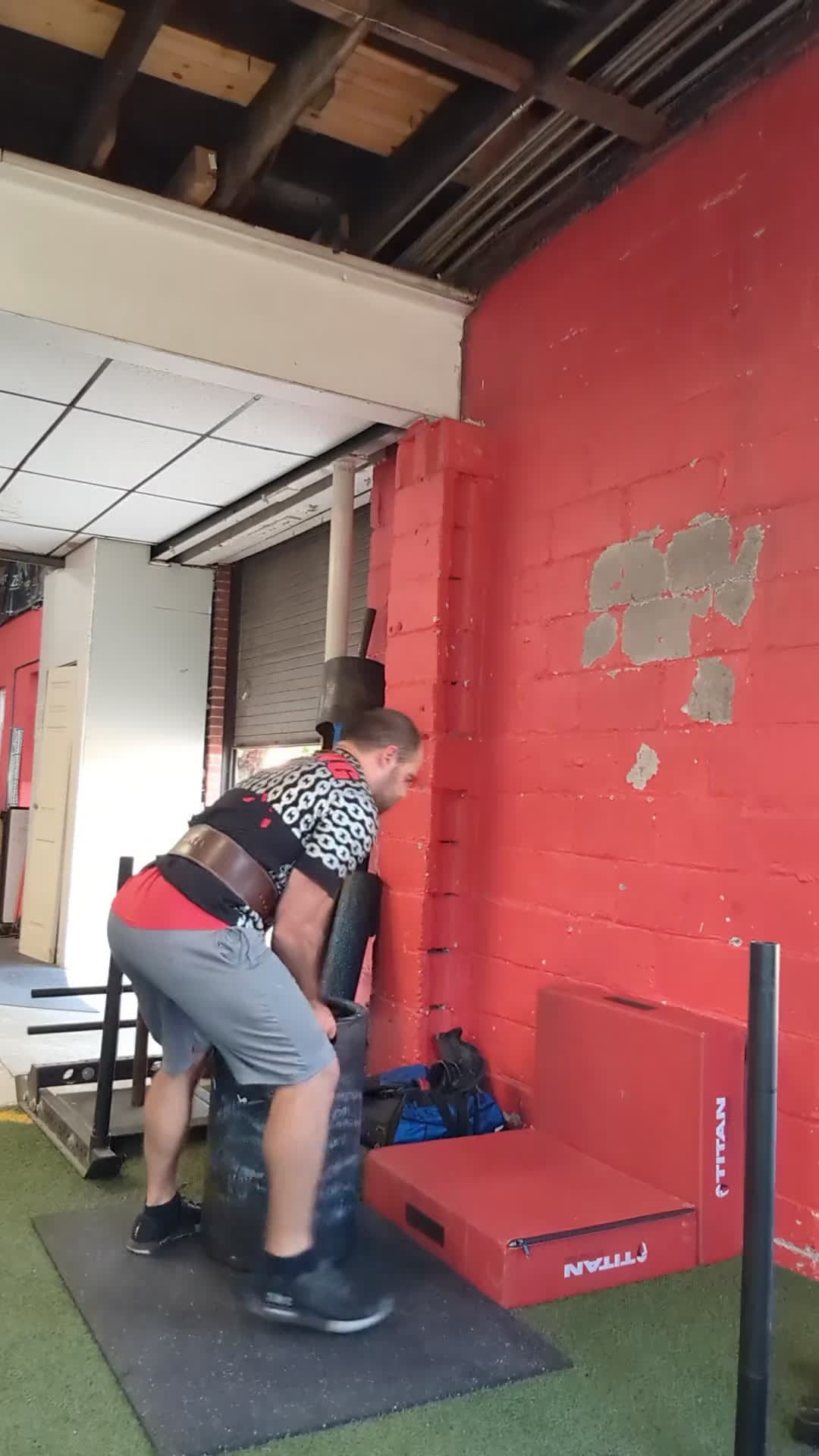 cover for Watch 250lb keg crushed 8 times in just 50 seconds! 💪🔥 #StrengthChallenge #KegLift #FitnessGoals