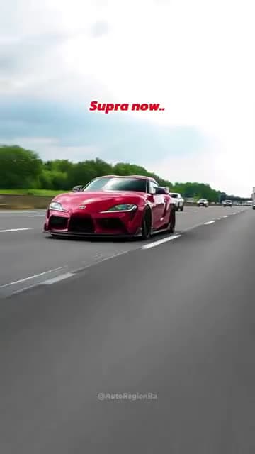 cover for Toyota Supra now vs Supra then 🥵 #shorts