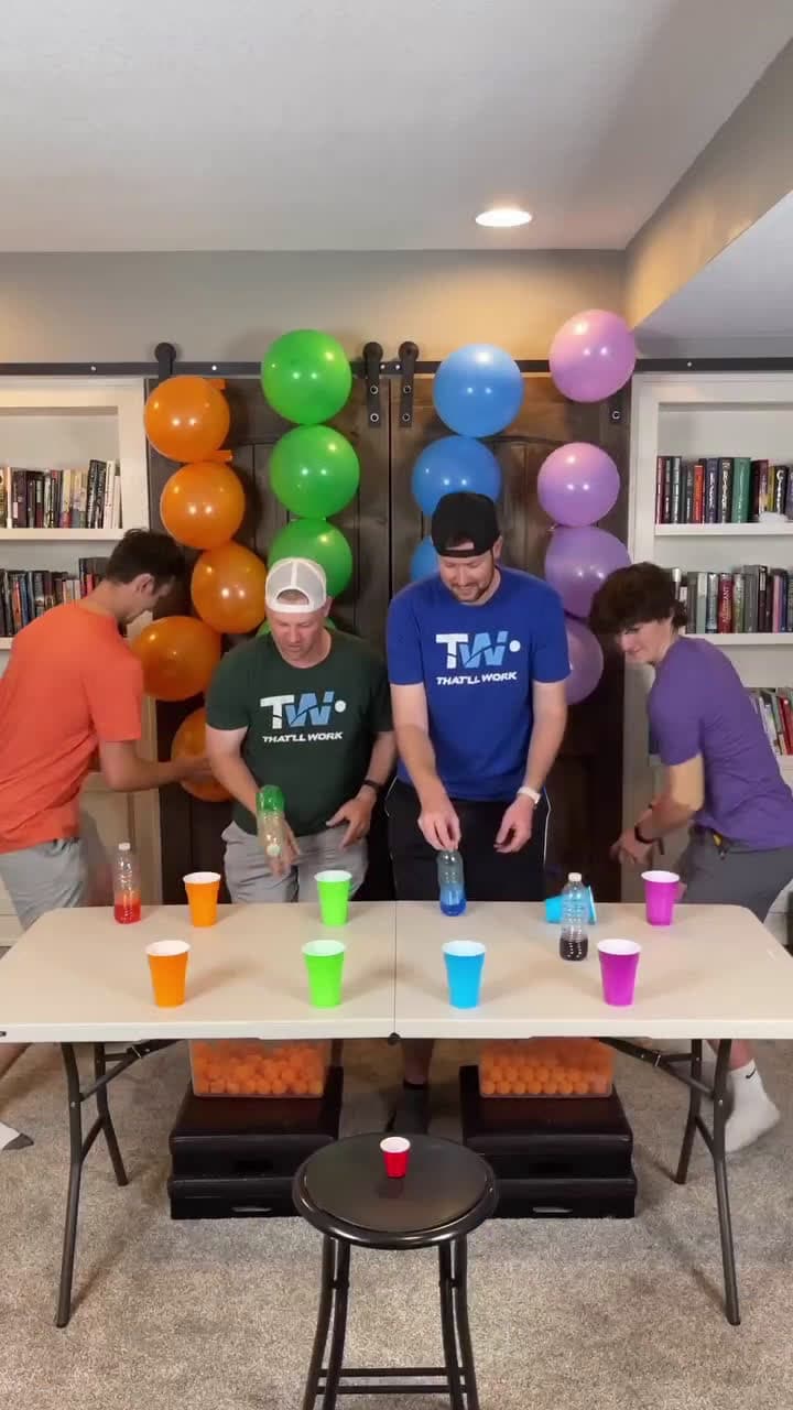 cover for Who saw that ending coming quarantine trickshots trickshot trickshots balloons balloonpop race