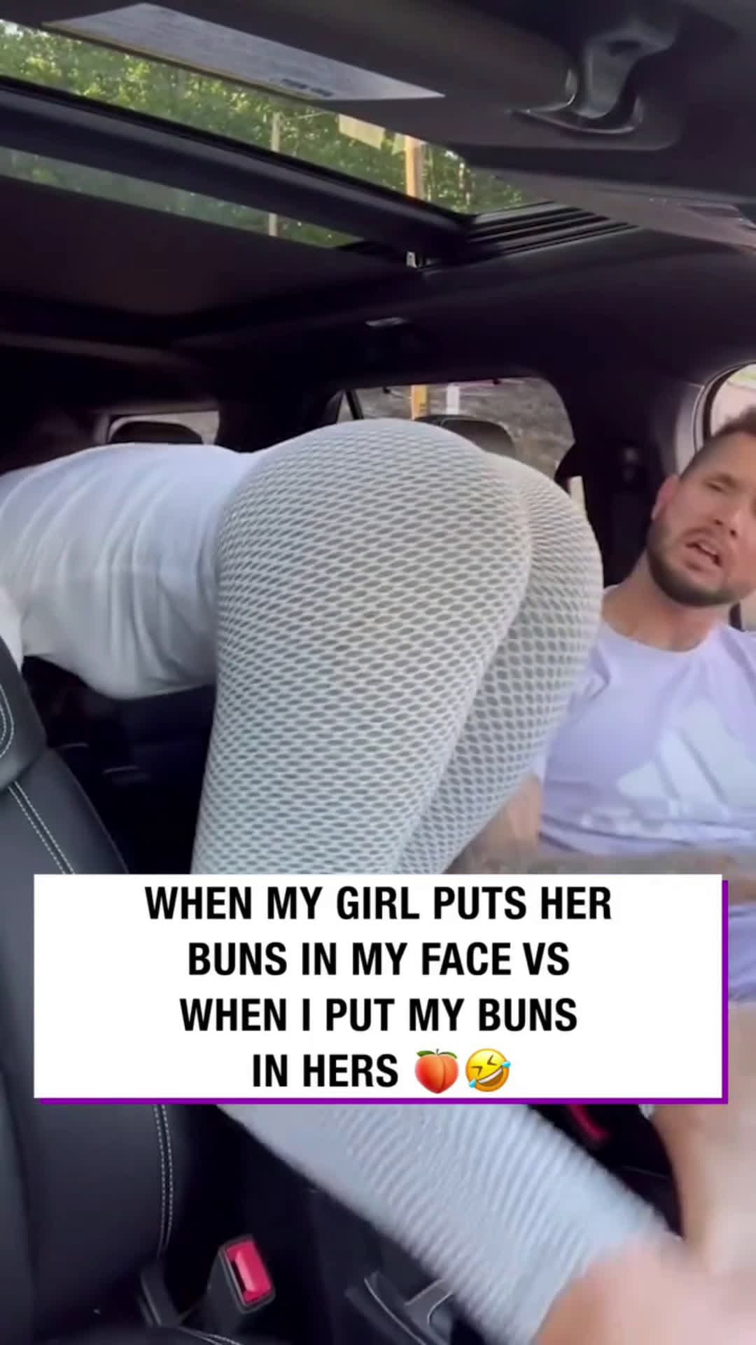 cover for When my girl puts her buns in my face vs when I put my buns in hers 🍑🤣Quite the contrast 🤣