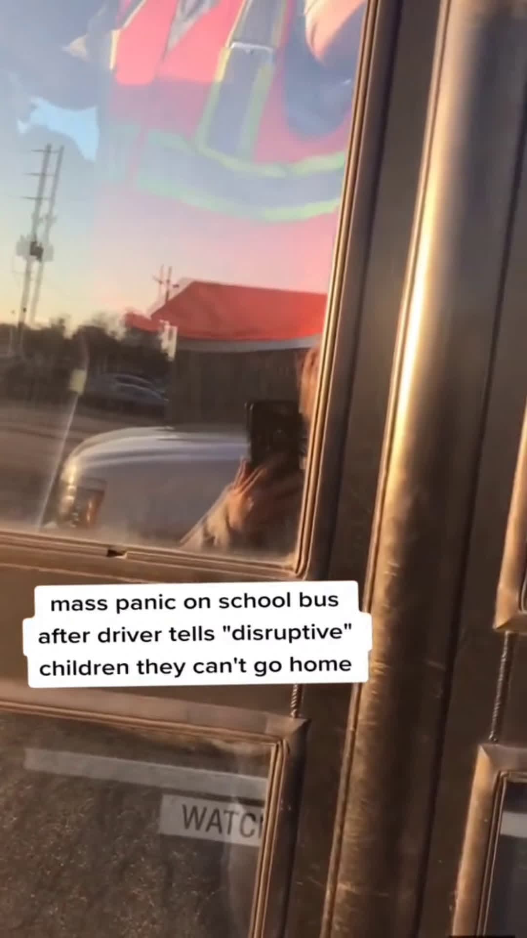 cover for mass panic on school bus after driver tells disruptive children#scoppz#fyp