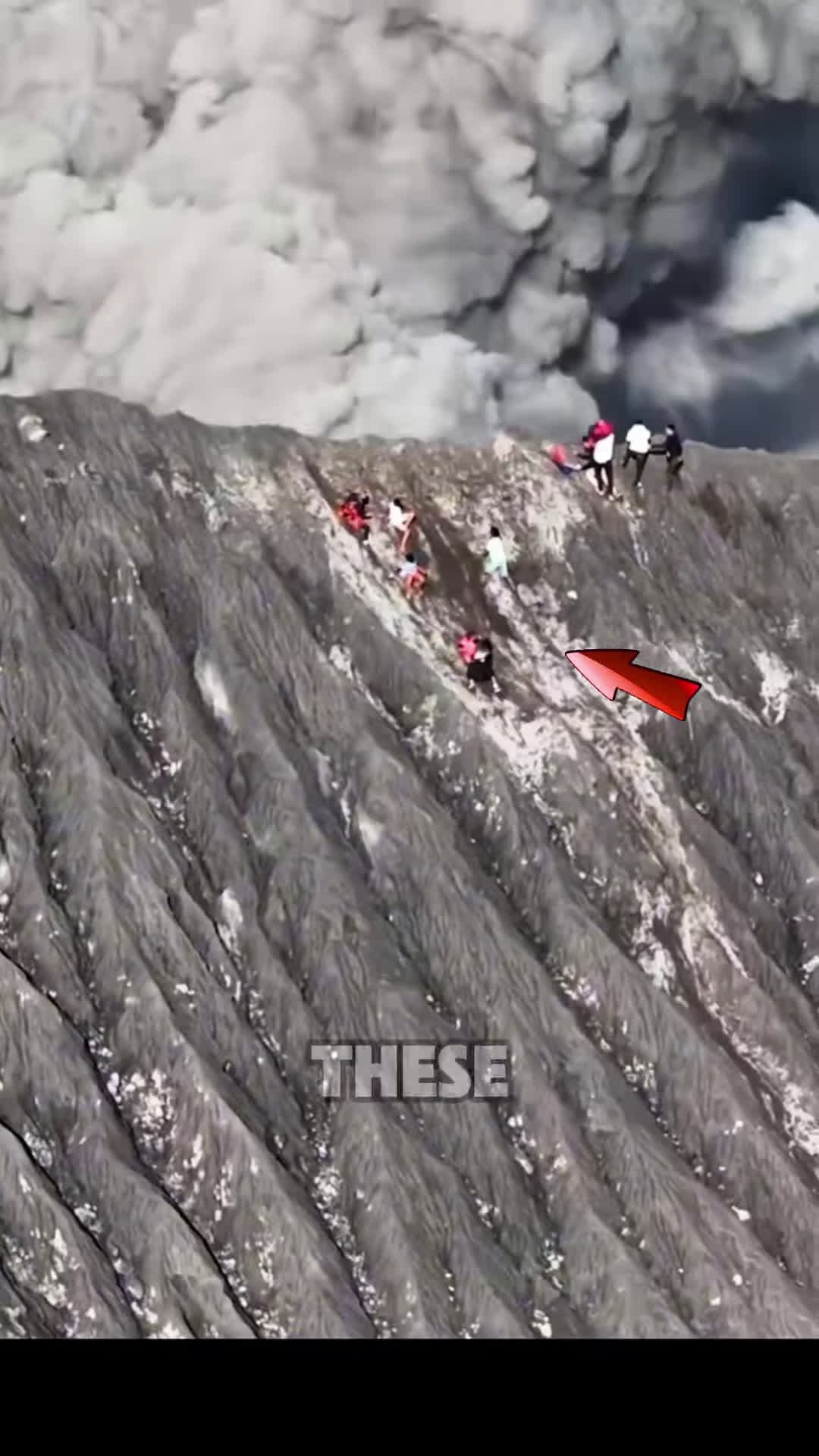 cover for Volcano ERUPTS with People at the Top