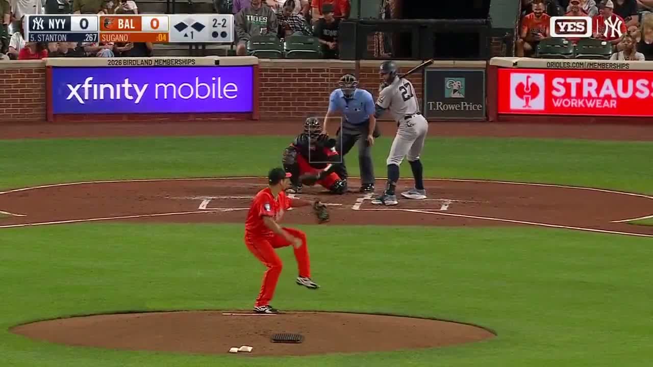 cover for Giancarlo Stanton crushes career home run #450 to put Yankees up 3-0! 💥⚾ #GiancarloStanton #Yankees #HomeRun #MLB