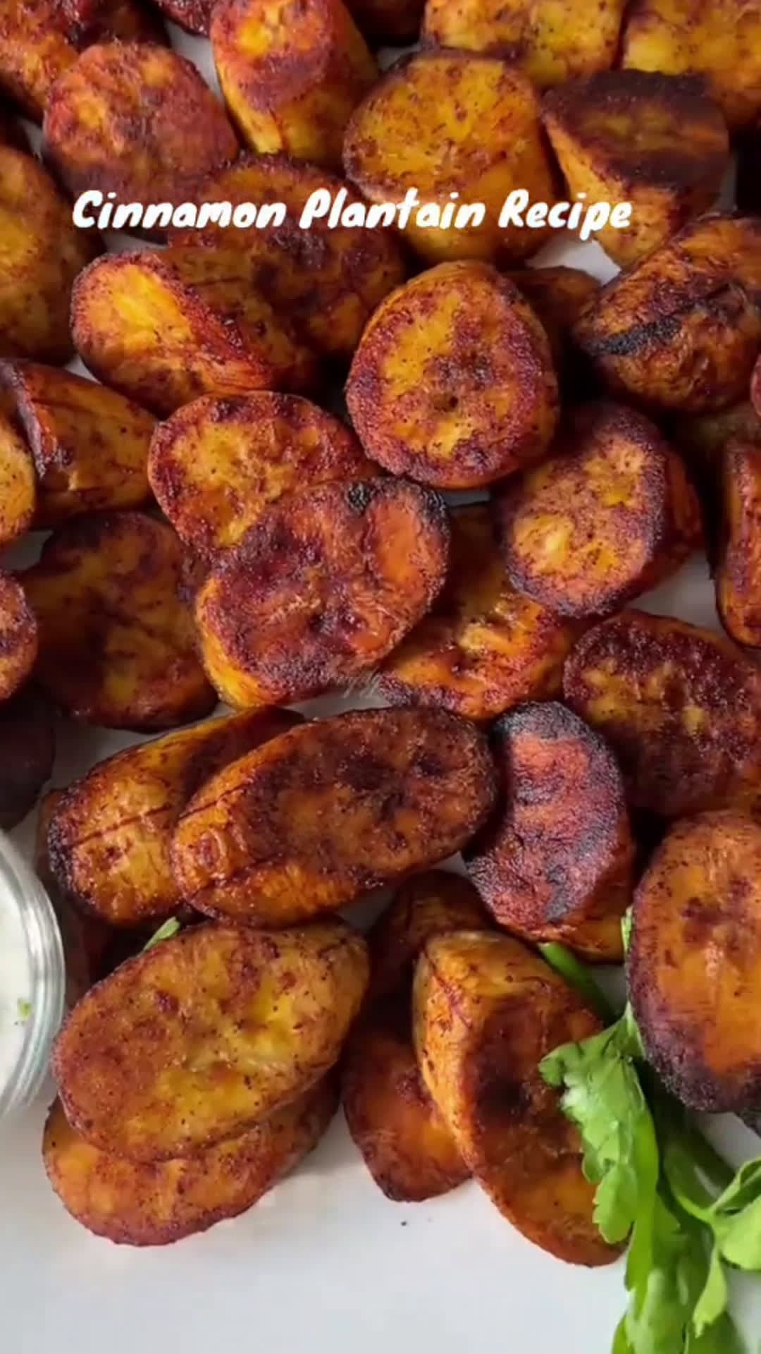 cover for How do you like your plantains?I add cinnamon to mine😋