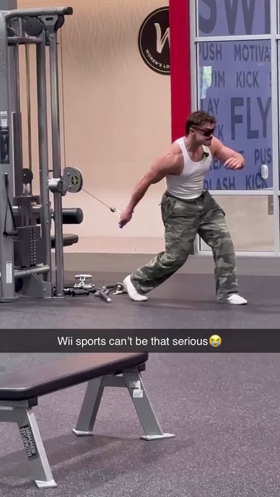 cover for Gotta work on that Wii bowling technique 😂 (@Luke Yates ) #gym #gymtok #workout #exercise  created by House of Highlights with House of Highlights’s original sound