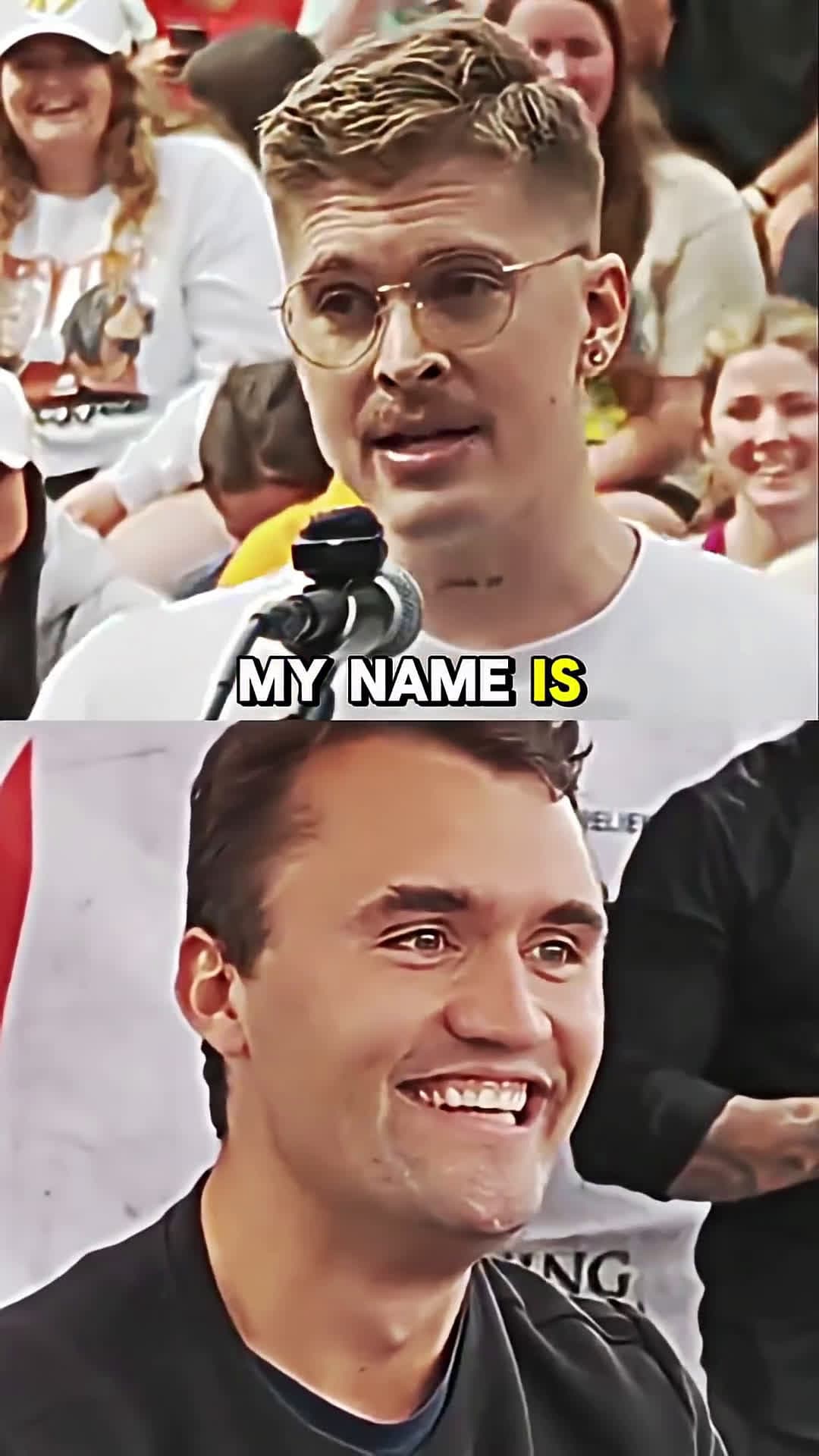 cover for Non binary? him/her! #charliekirk #politics #debate #usa