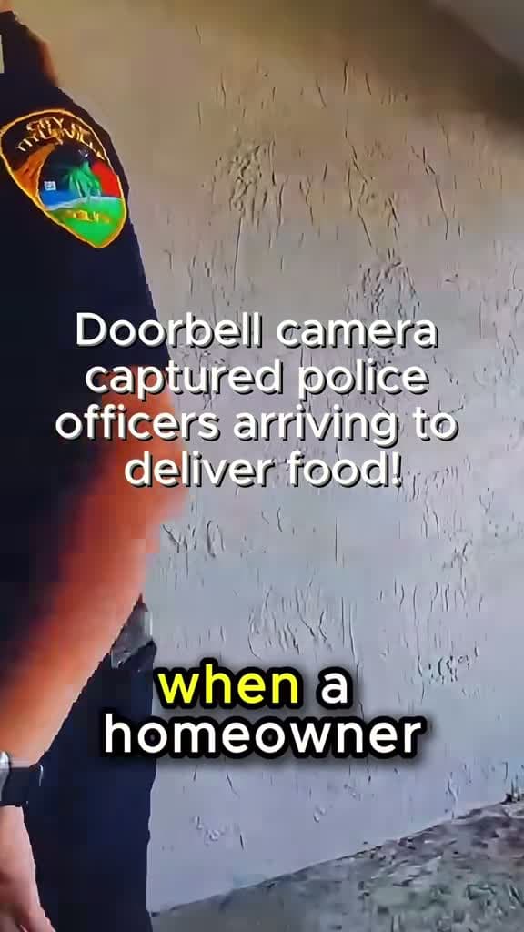 cover for Police arrival caught on doorbell cam 🚨 #RingDoorbell #DoorbellCam #CaughtOnCamera