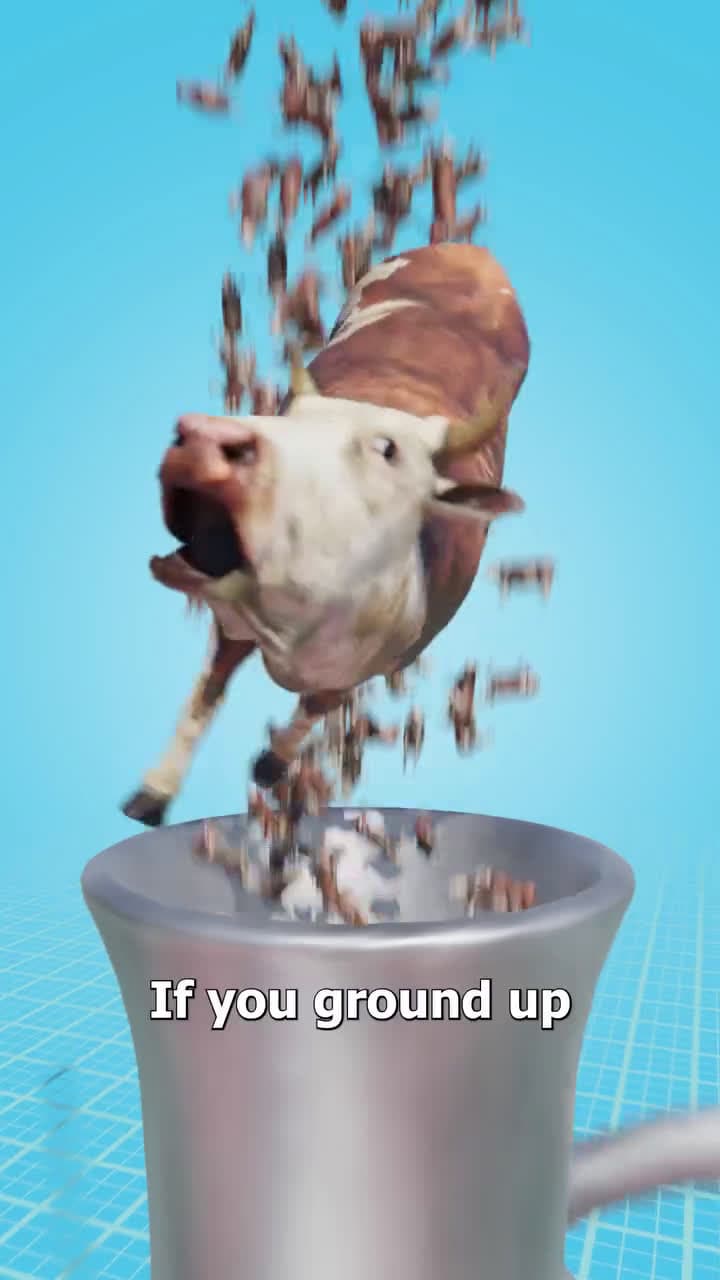 cover for Grinding Up Every Cow To Make A Burger 😮