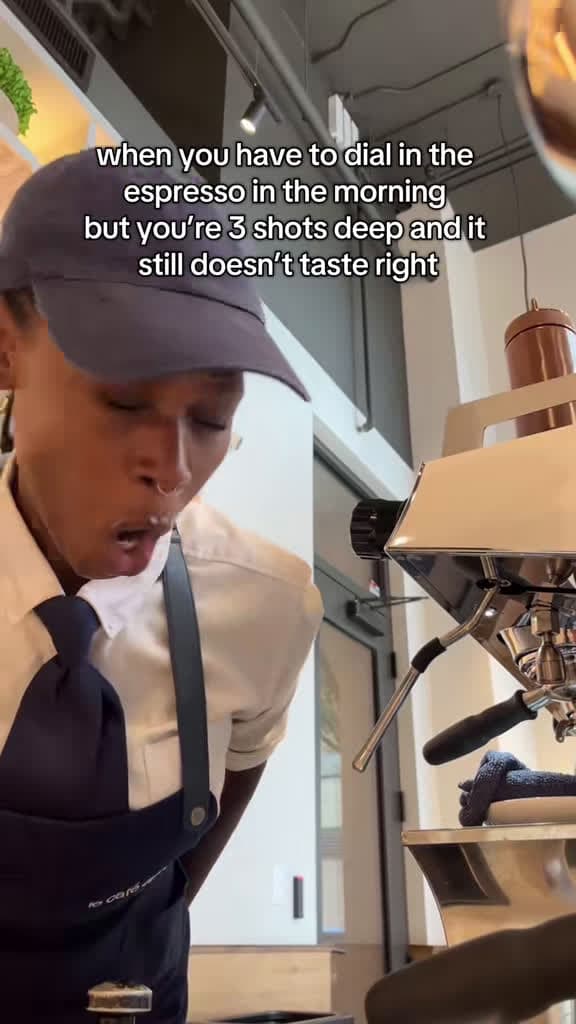 cover for Espresso dialing struggles are real! Only the strong survive 😅☕️ #BaristaLife #CoffeeProblems #NYC #Skit
