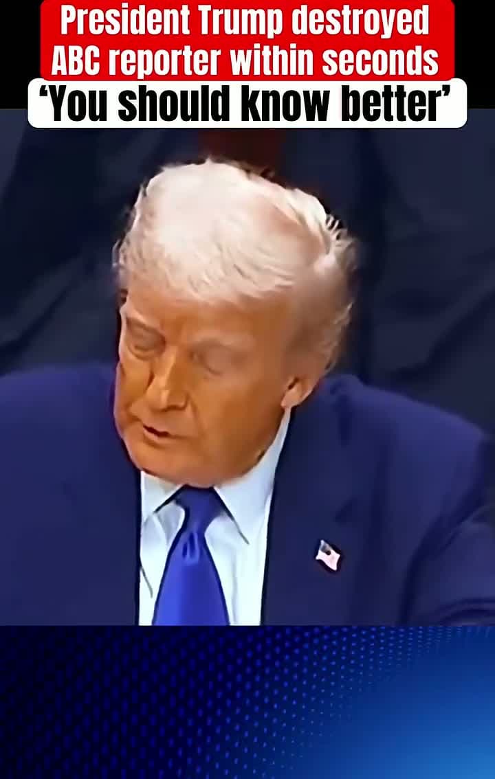 cover for President Trump DESTROYED ABC reporter within seconds. You should know better!