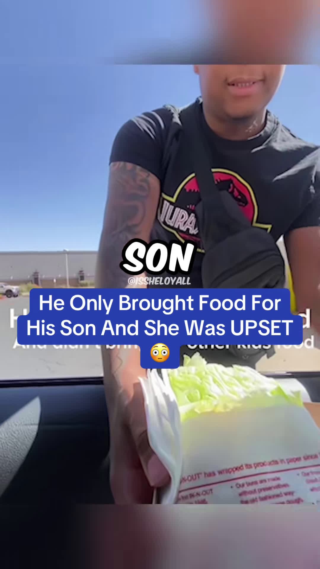 cover for #UnpopularOpinion He only brought food for his son and she was upset