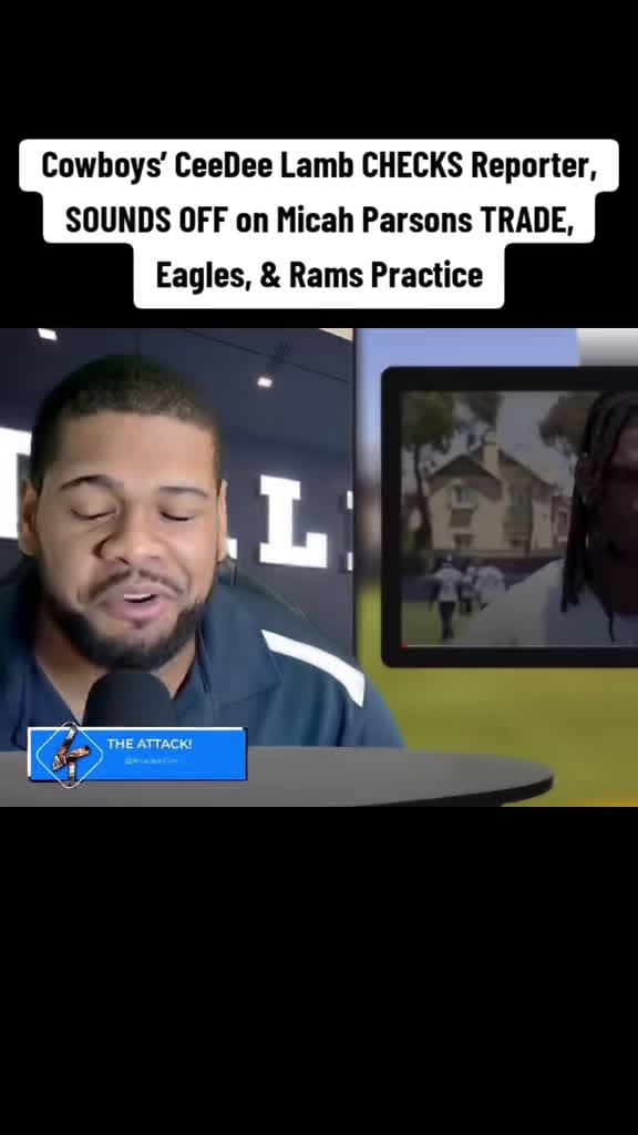 cover for CeeDee Lamb shuts down the reporter, weighs in on Micah Parsons trade chatter, plus Eagles & Rams practice buzz 🔥 #CeeDeeLamb #MicahParsons #Cowboys #NFLNews