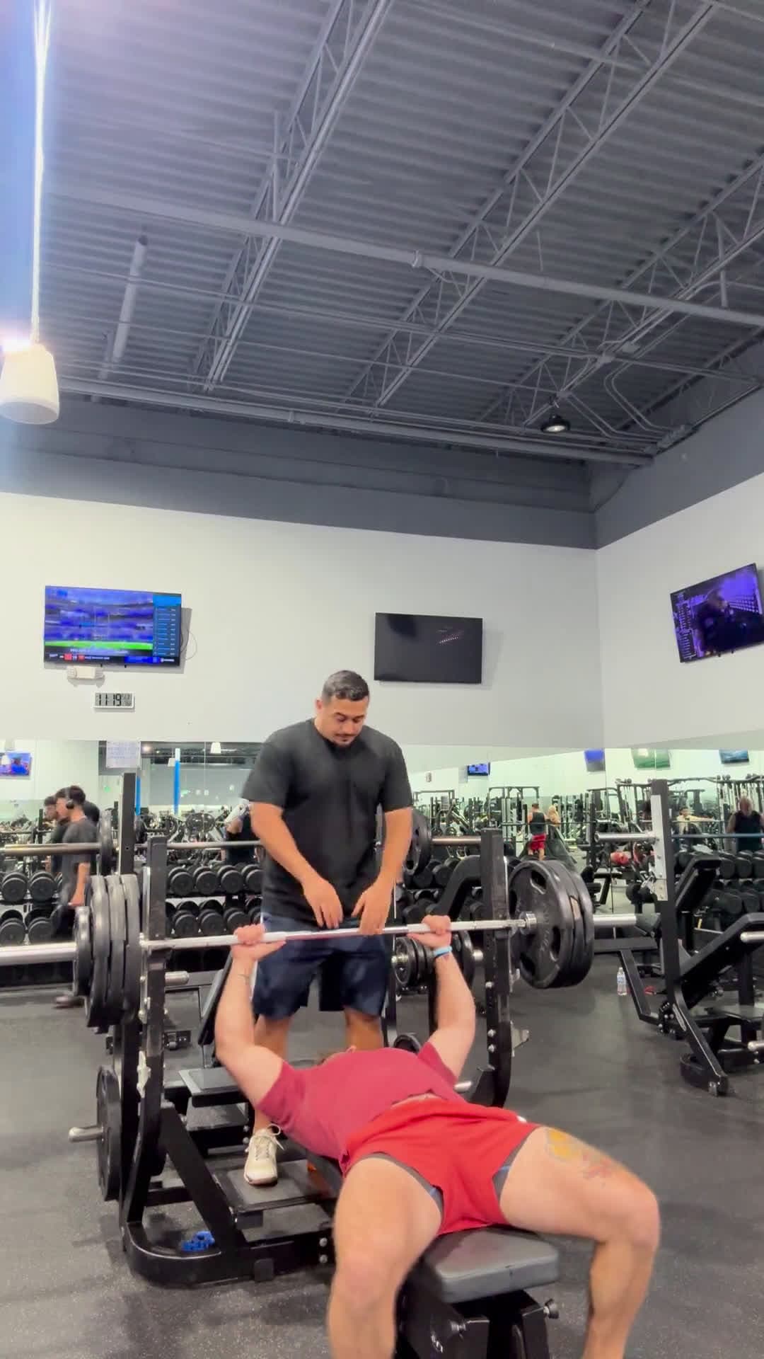 cover for Took a crack at a 10-rep PR: 335 bench - missed, but the grind continues 💪 #BenchPress #PR #GymFail #StrengthTraining