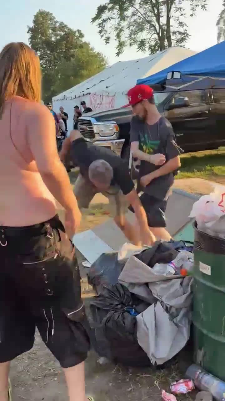 cover for PEDO GETS BEAT FOR RECORDING GIRLS SHOWERING AT GATHERING OF JUGGALOS #Gatheringofjuggalos #Pedo  #Fightcam #foryou  #fight  #Thegathering