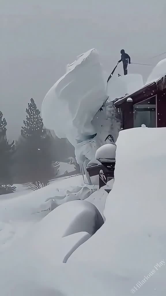 cover for Snow falling on the roof snow satisfying asmr fyp fyp oddlysatisfying 92894 #nicevideo