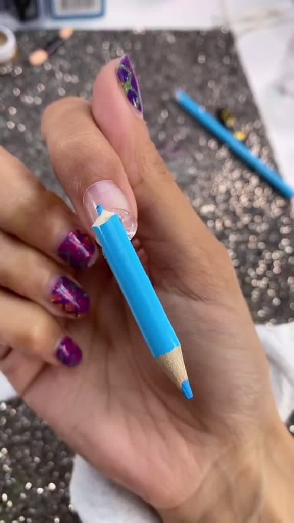 cover for Pencil Nail for Back to School Pop Quiz ✏️📚 #nails #nailtutorial #acrylicnails #beautyhacks #scoopz  #viral 