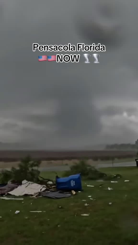 cover for Tornado touches down in Pensacola, FL! 🌪️ Stay safe everyone! #Tornado #StormAlert #FloridaWeather