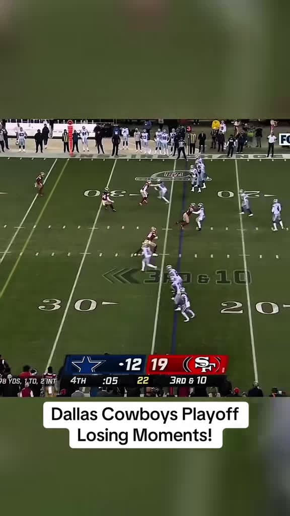 cover for Heartbreaking Dallas Cowboys playoff moments! 😢🏈 #NFLHighlights #Cowboys #Playoffs