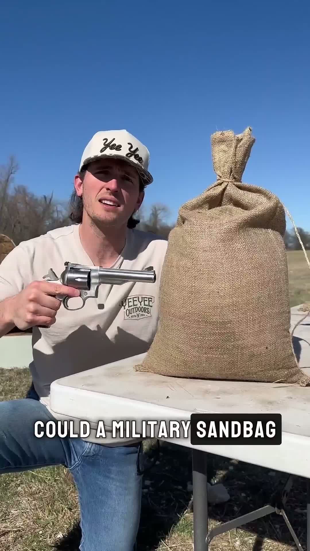 cover for Are sand bags bulletproof?  #scoopz  #caughtoncamera  #fyp  #foryou  #foryoupage  #guns  #shooting  #viral  #follow