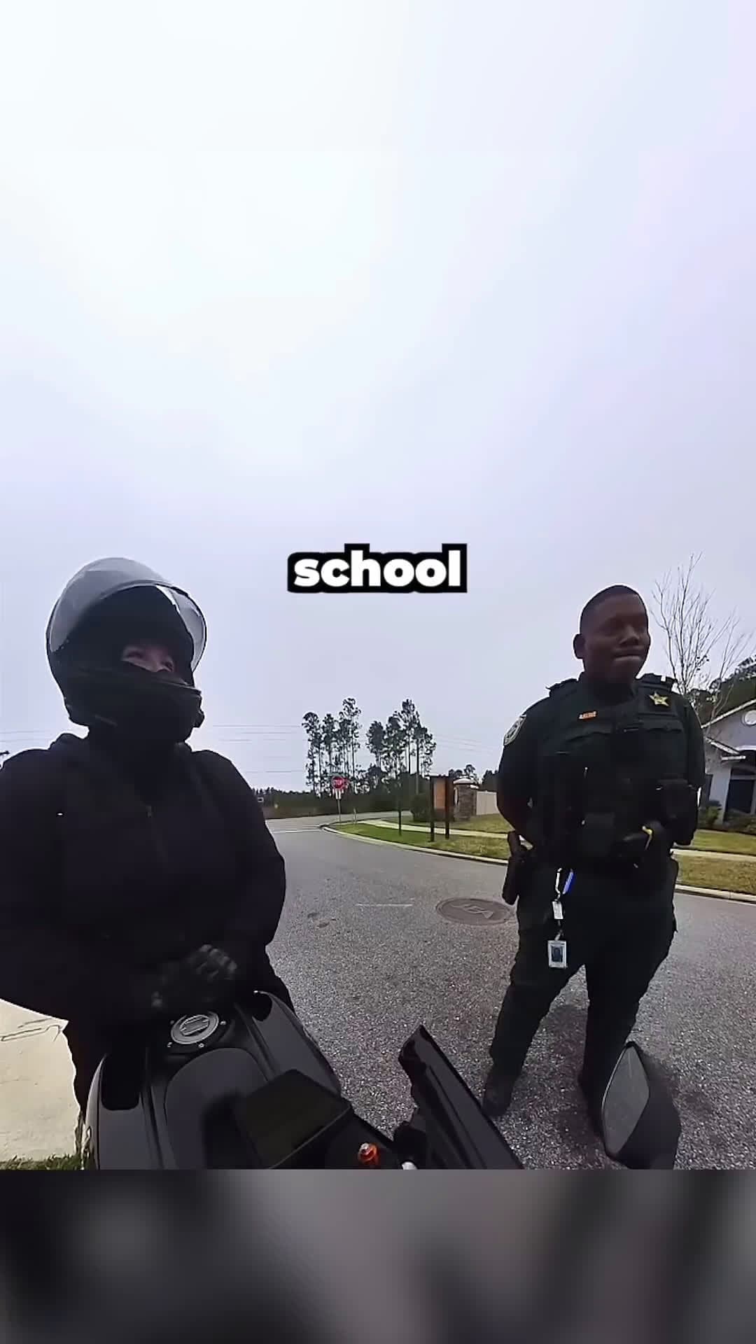 cover for Mom biker gets pulled over for speeding on her way to her daughter 😅 (via r7ridesr1 ig) #bodycam 