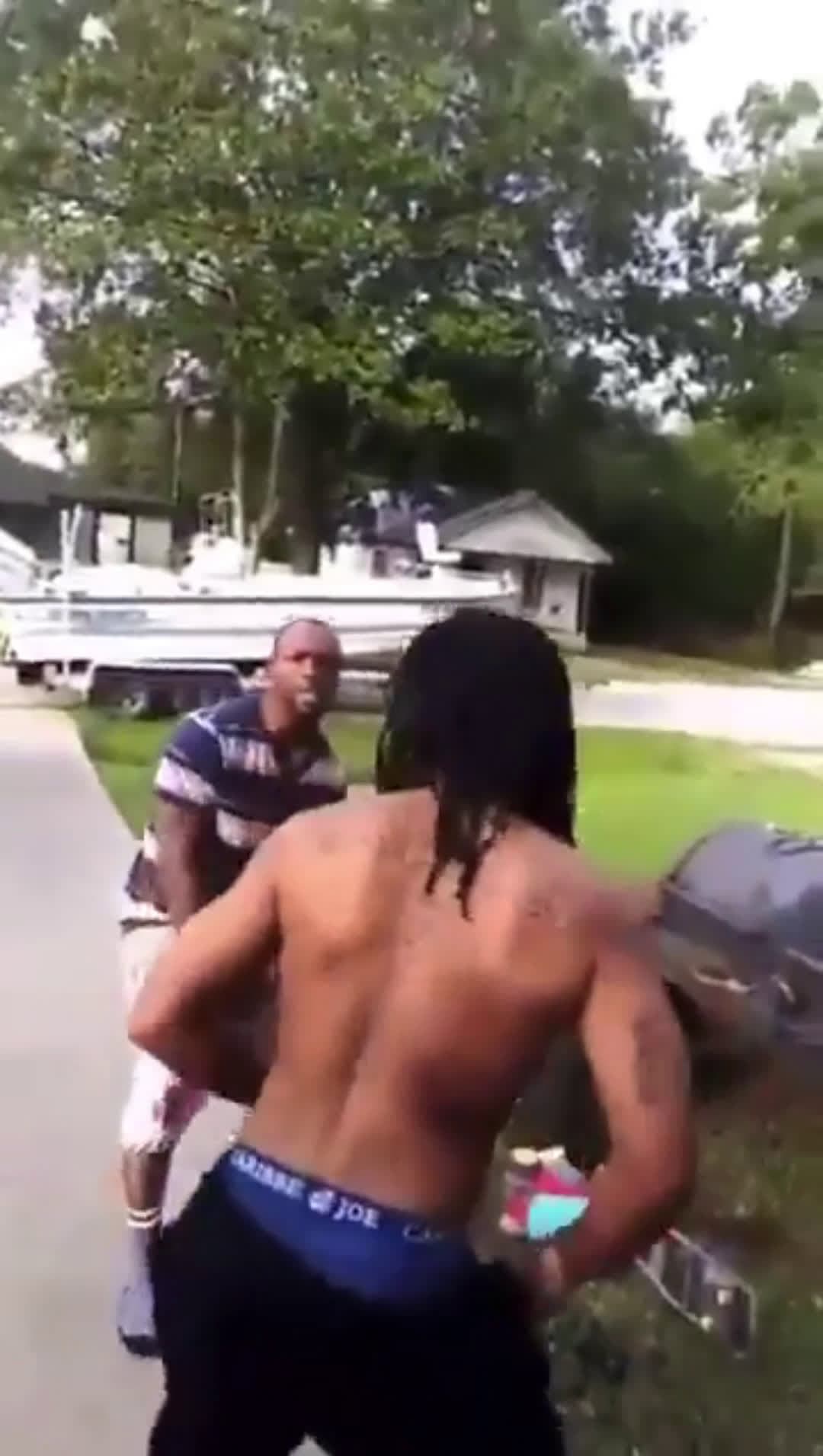 cover for First jab put the fear of God in him #fight #fyp #ko #foryoupage #crazy #funny #world #hood