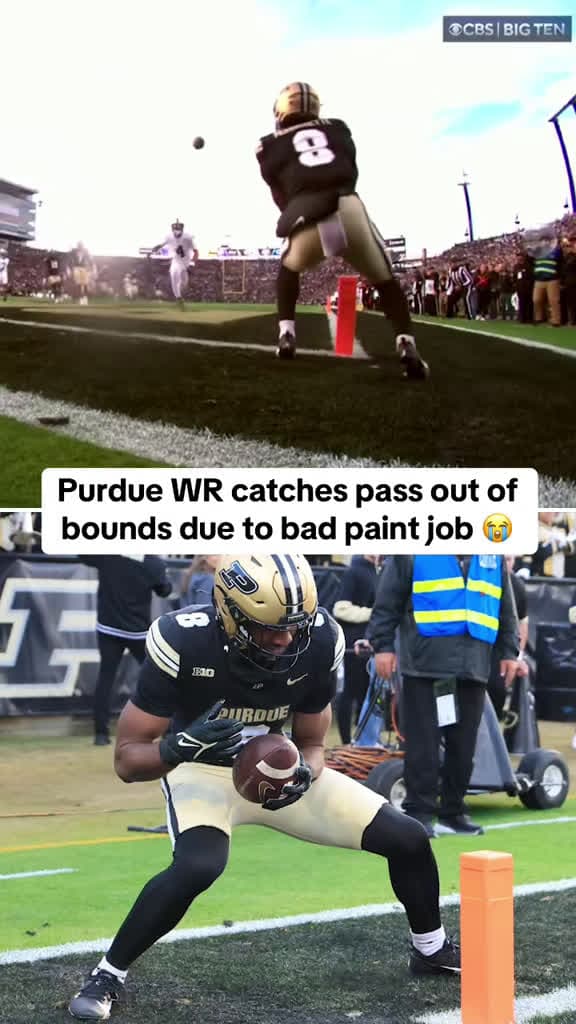 cover for Worst grounds crew job on the home field—how do you do this to your own team? My guy has no idea what's going on 😂🎨 #Purdue #CollegeFootball #CFB #PennState #Funny