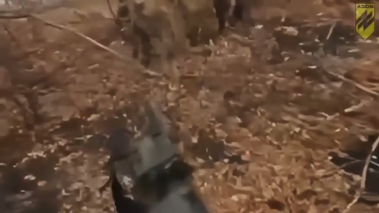 cover for Intense close-range firefight: Ukrainian soldier of Azov's 1st Corps takes down a Russian soldier near Pokrovsk 🇺🇦⚔️ #UkraineWar #Azov #Pokrovsk #MilitaryAction