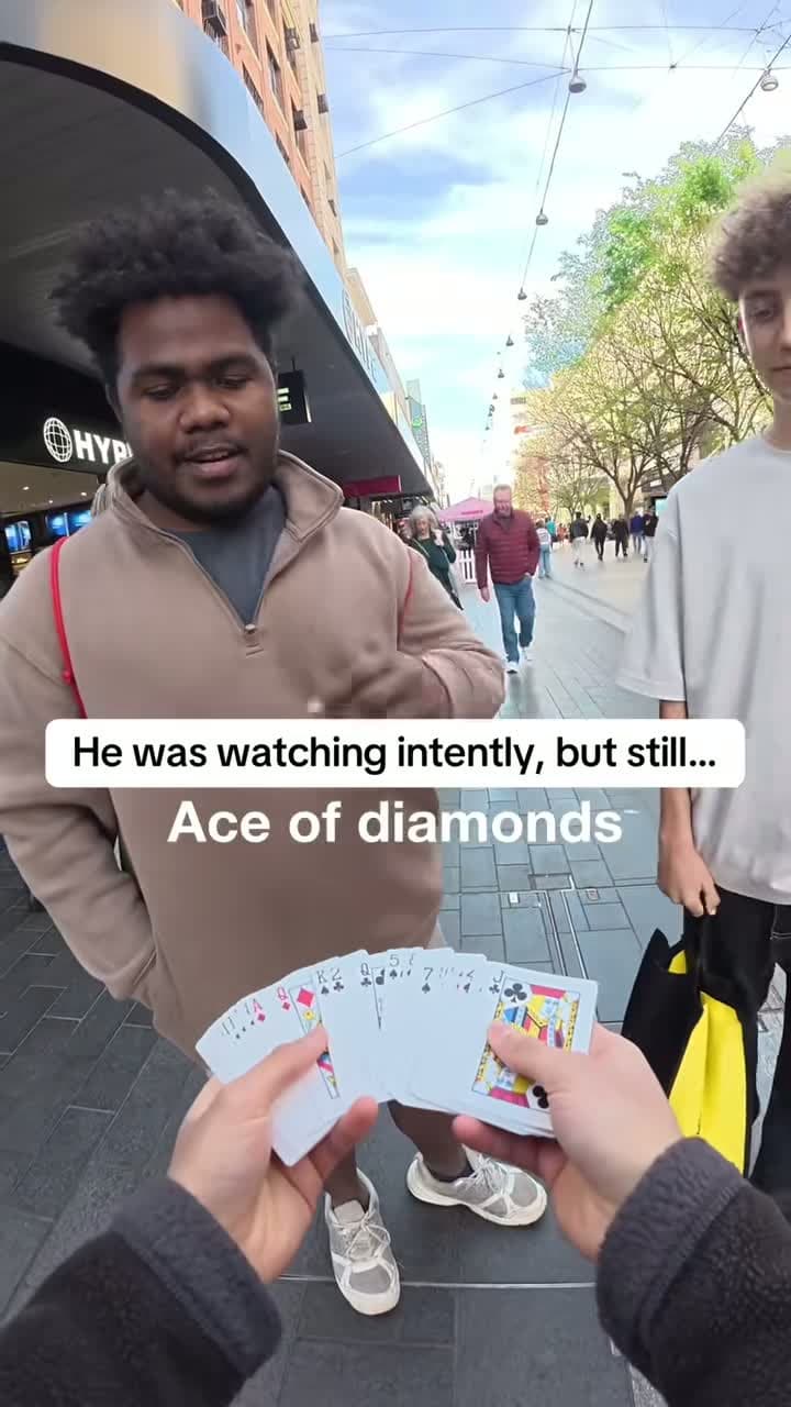 cover for Week 9 of performing magic in public—watch the reactions! 🃏✨ #StreetMagic #CardMagic #MagicChallenge