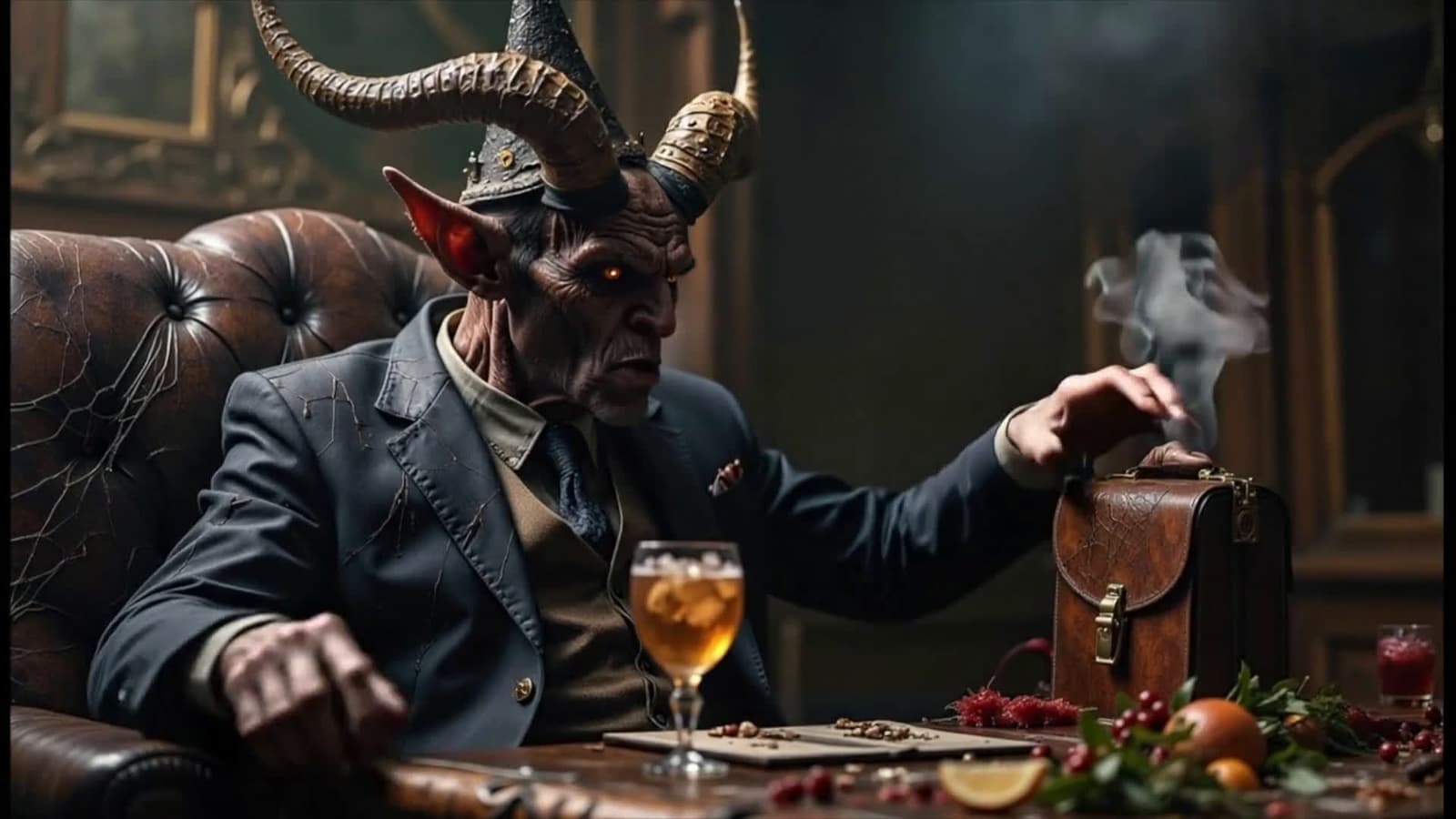 cover for Dark, decadent vibes collide as party hats meet greedy whispers in this hypnotic music video by Veo3 🔥 #DarkMusic #DecadentVibes #MusicVideo #Veo3 #PartyHats