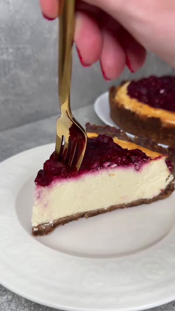 cover for Cheesecake with cherries  recipe for a 21 cm diameter pan Ingredients Dough 350 g 40502 #ilovescoopz