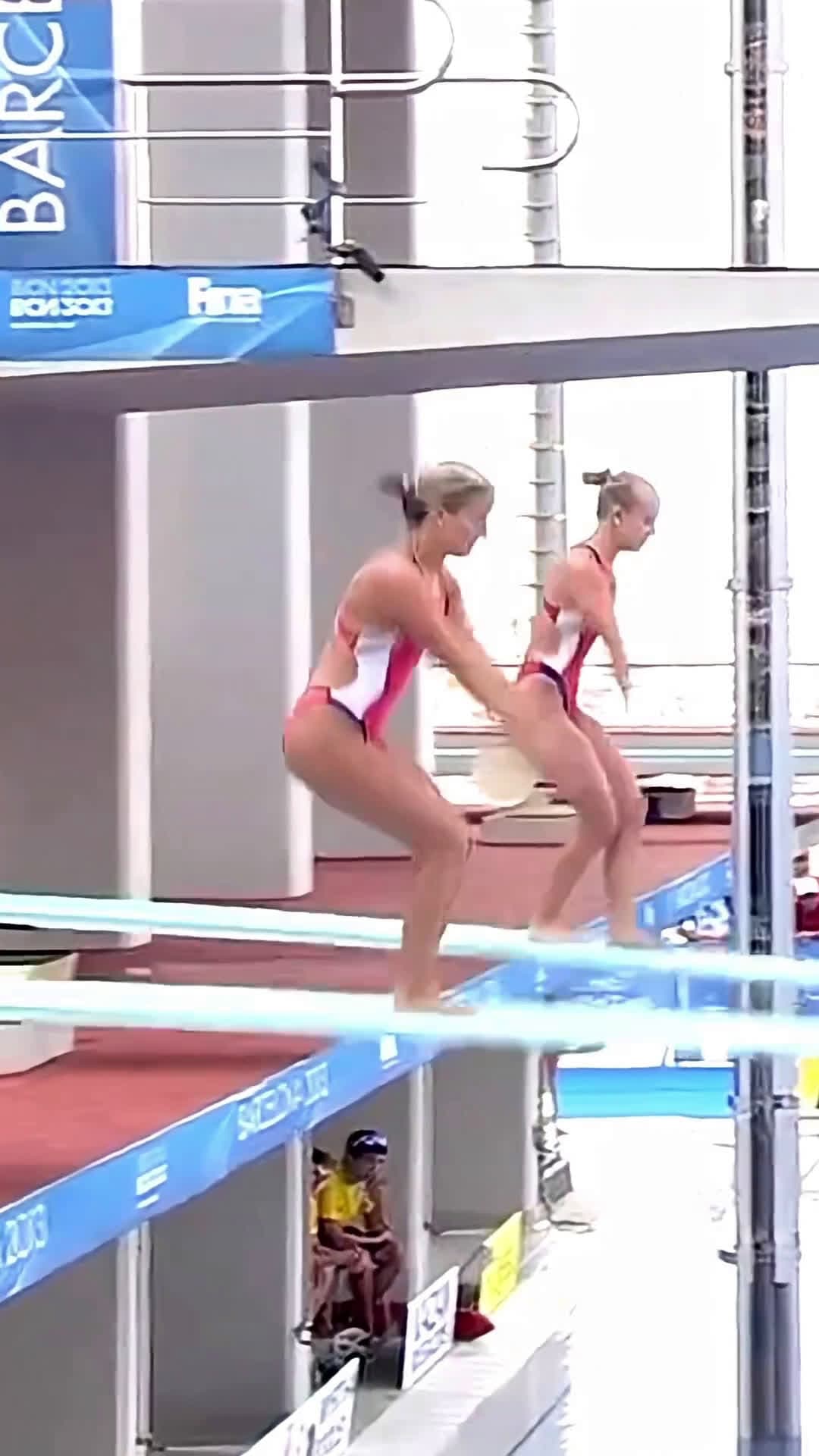 cover for #CaughtOnCamera #athlete  #fyp  #viral Women Diving  platform  🌟 