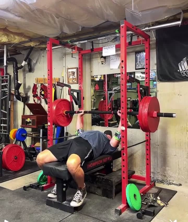 cover for Watch 3 plates ride the Rhino Flex bar at 63! 💪 #StrengthTraining #FitnessOver60 #RhinoFlex