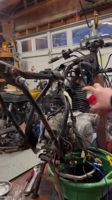 cover for I hear starting fluid is good for engines Also RIP my screw driver motorcycle startingfluid honda willitrun