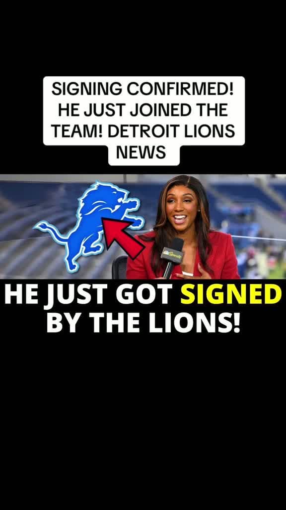 cover for 🚨 Signing Confirmed! New Player Joins Detroit Lions! #DetroitLions #BreakingNews #NFL