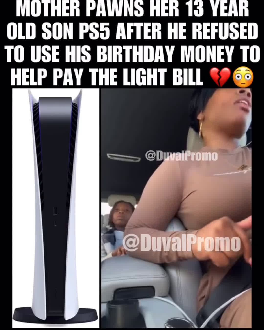 cover for mom pawns 13 year old son's PS5 for refusing to help her pay bills 💔😳 #fyp #ko #foryoupage #crazy #funny #world #hood #fight #foryourpage #explorepage #viral #share