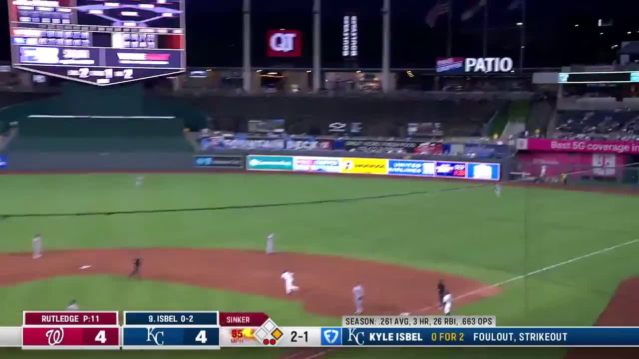 cover for Kyle Isbel delivers the go-ahead 2-run homer to put the Royals in front ⚾ #Royals #KyleIsbel #MLB #Baseball