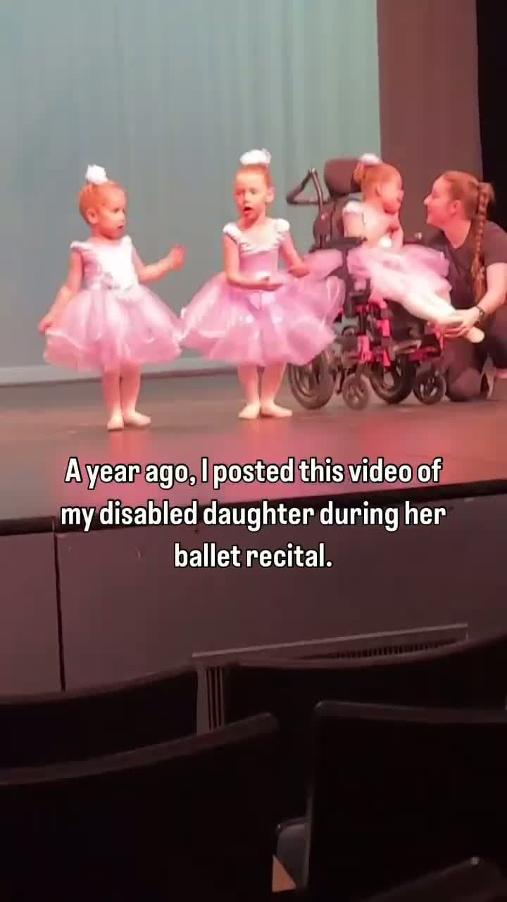 cover for A year ago, I posted this video of my disabled daughter during her ballet recital. #SpreadTheLove#ThePawfectMoment
