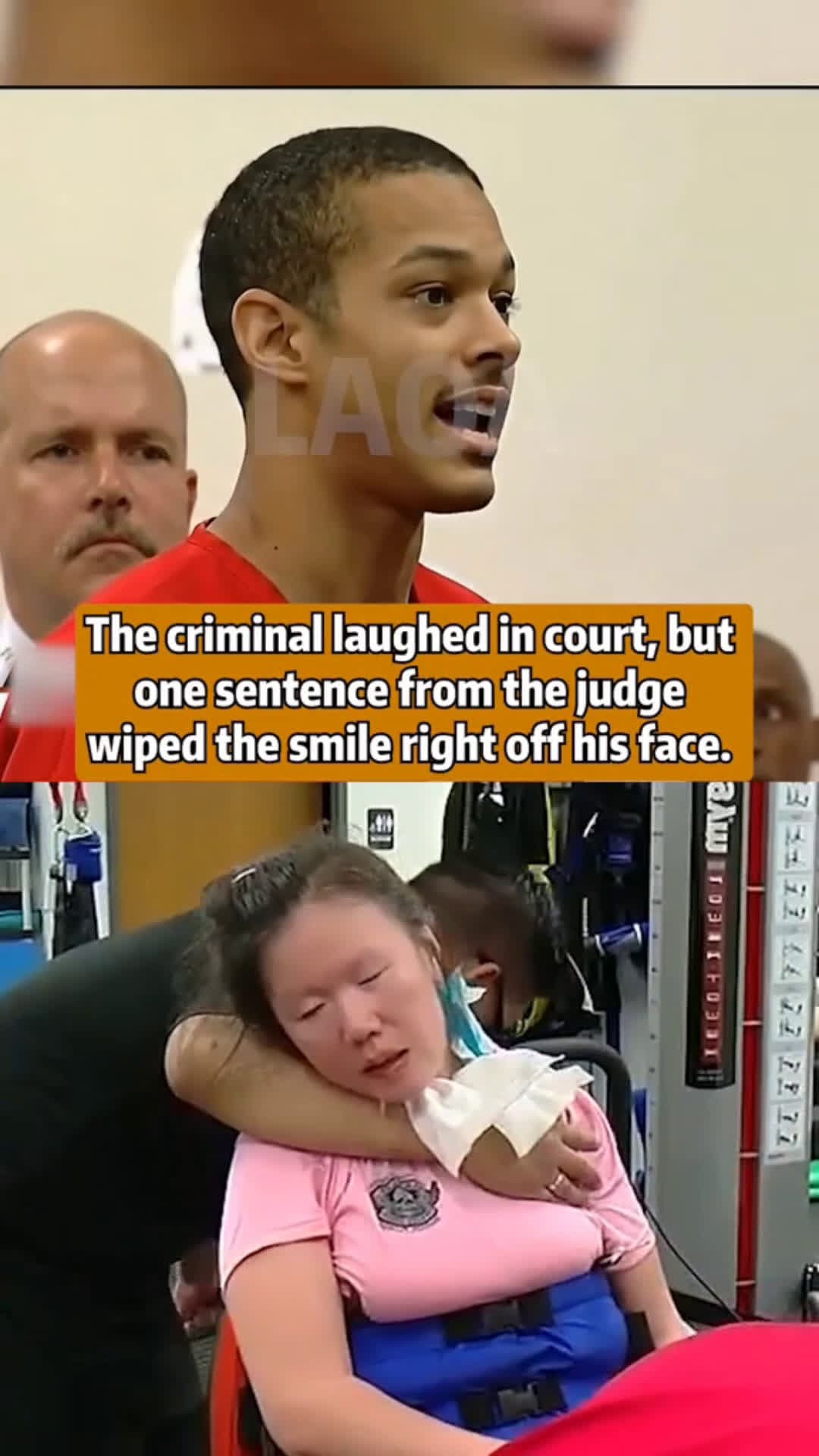 cover for The criminal laughed in court , but one sentence from the judge wiped the smile right off hiss face . #TrueCrime  #crime  #scoopz  #fyp  #foryou  #truecrimestories  #police  #policeofficer 