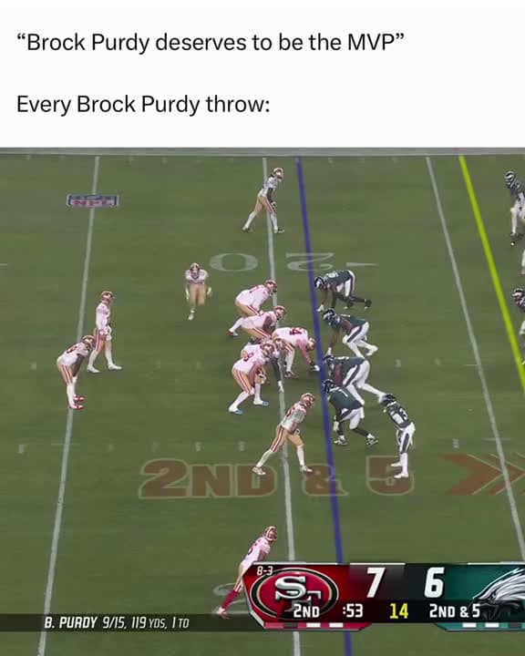 cover for If Brock Purdy wins MVP, should only QBs ever get it? 🏈 #NFL #MVP #49ers #BrockPurdy