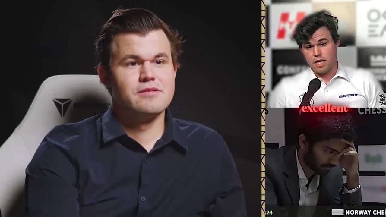 cover for Carlsen's jaw drops after another loss to Gukesh at Norway Chess 2025 — AGAIN! 😮🔥 #Chess #Carlsen #Gukesh #NorwayChess2025