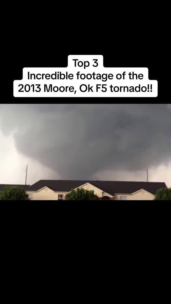 cover for 3 epic clips from the 2013 Moore tornado — May 20, 2013 🌪️ #Tornado #MooreOK #Storm #Weather